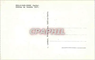 Castelo de Verdele — Poille-sur-Vègre (Sarthe) — Lambert, editor — Verso