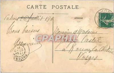 Cahors — Pomnik Gambetta i Wieża Liceum — Lib. Girma, Cahors — Rewers