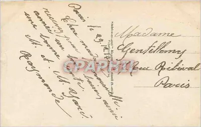 Kwitki myśliwki — bukiet w wiadrze — Gloria, n° 344 — Rewers