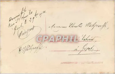 Jeune femme avec bouquet — décor floral et oiseaux — éditeur Réfrénoût, n° 258 — Verso