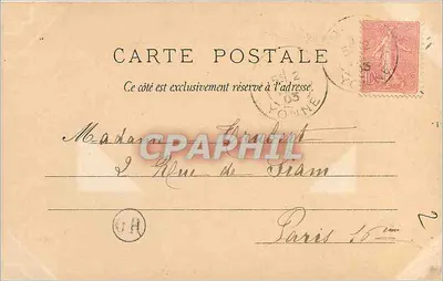 Criança alada — Beijos — B. Sirven, Imp. Toulouse, n° 5.834 — Verso
