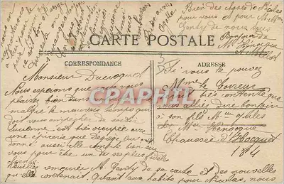 Menina em um cesto de rosas — com balões — editor B.C. — Verso