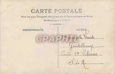 Criança com cesta de flores — Boas férias, Daux Souvenirs — Leroymand Fot. n°156 — Verso