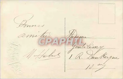 Vrouw zittend op een balkon — Banne-Lyse — uitgever Banne-Lyse, nr. 184 — Achterkant