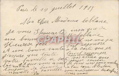 Homem com buquê de flores — Boa Festa — Gallet, n°304 — Verso