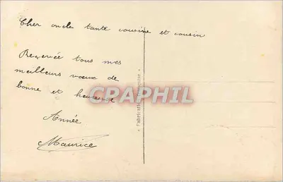 Arranjo de pivoines — Boa Ano Novo — Editor desconhecido, número de série não visível — Verso