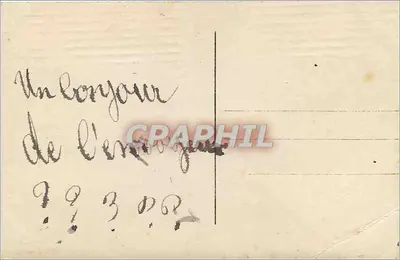 Młoda kobieta trzymająca ryb — 1 kwiecień — E.M. 155 — Rewers