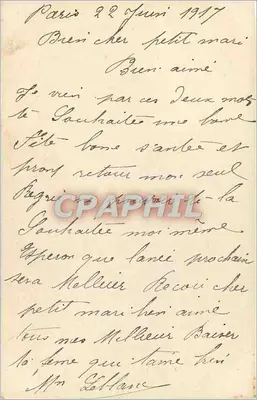 Kobieta w pasiastej sukni trzymająca różę — Szczęśliwego Dnia — Gloria, n° 432 — Rewers