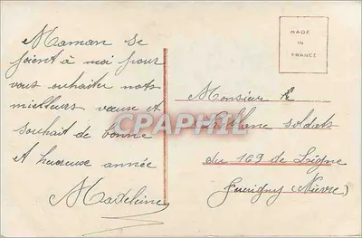 Jovem mulher em pele — Boa Ano Novo 2010 — LINGESTE — Verso