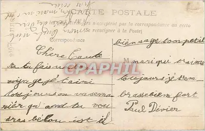 Criança em traje de marinheiro — carregando um grande cesto de flores — editor Irisette, n° 1765 — Verso