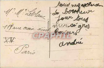 Ragazza con vischio — Buon Anno — DIX 1056/3 — Verso