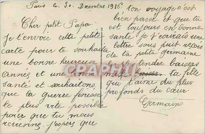 Mulher com rosas — Boa Ano — E.M. 313 — Verso
