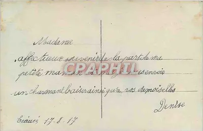 Petite fille avec des roses — DIX 489 — DIX — Verso