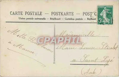 Niña sosteniendo un cesto de flores — Gage d'Affection — editor Jacow, n°423 — Reverso