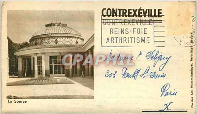 Źródło i Galerie — Hotel du Parc, Contrexéville — Rewers