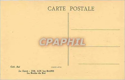 La Roche du Roi — Aix-les-Bains — editor Combier Maçon, n° 158 — Verso