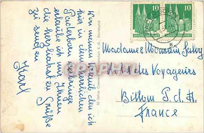 Paderborn — widok z lotu — wydawca nieznany, numer seryjny nie widoczny — Rewers