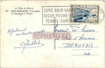 Luc-sur-Mer — A Digue e a Praia — Edição ELDÉ — Verso