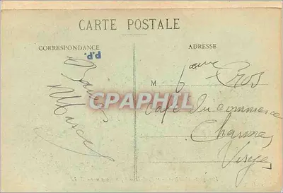 Messageries Maritimes - "Paul-Lecat" navegando em mar agitado - E.L. — Verso