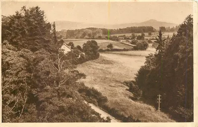 Saint-Honoré-les-Bains — Vista dos Montes do Morvan — Imp. d'Art Pierre Lamy, Paris