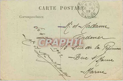 Arras — Zniszczona katedra przez Wandalów — Edit. Charles Ledieu, Arras — Rewers