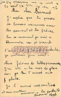 Chamonix-Mont-Blanc — Stacja Montenvers, Morze Lodowe i Wielkie Jorasse — Wydawca Chamonix-Mont-Blanc, nr 120 — Rewers