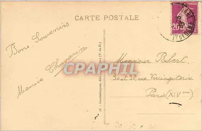 Jezioro Guéry i łańcuch Monts-Dore — Auvergne Poetyczna — wydawca G. d'O. — Rewers