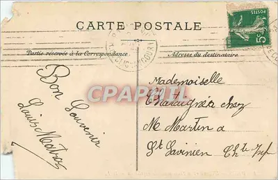 PARIS — L'Opéra et la Station du Métropolitain — D. L. — Verso