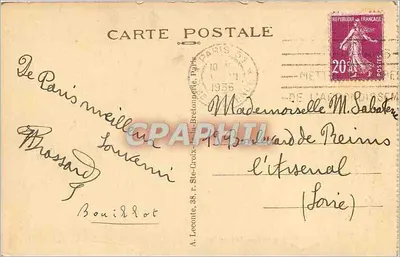 París - La Madeleine - La Iglesia de la Madeleine — F. J. Y. editor, n°14 — Reverso