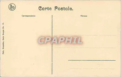 Villa no Minnewater — Bruges — editor Nels, Bruxelas, série No. 15 — Verso