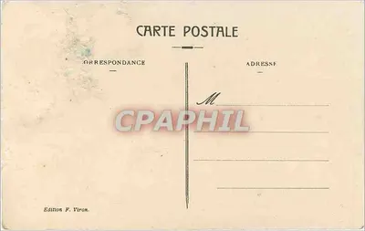 Nasza Panienka z Lourdes — statua z koroną i rożeniem — Wydawnictwo F. Viron, nr 124 — Rewers