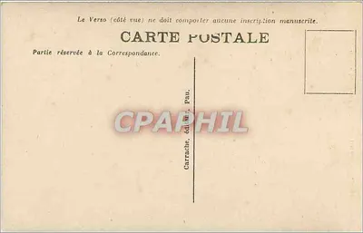 Eaux-Bonnes — Cachoeira do Valentin — Carrache, editor, n° 32 — Verso