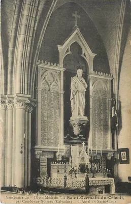 Santuário do "Divino Médico", em Saint-Germain-du-Crioult — O Altar do Sagrado Coração, por Condé-sur-Noireau (Calvados)