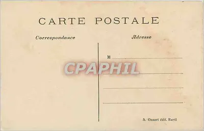 Zamek Malmaison (Rueil) — Wjazd główny — A. Ossari édit. Rueil — Rewers