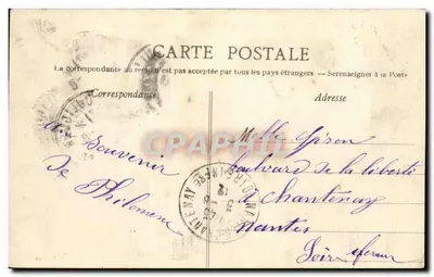 Le Pouliguen (Loire-Inf.) - A Praia — Artaud Nozais, Nantes — Verso
