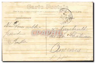 Dieppe — O cassino e os banhos — Editor G. Marchand, n° 404 — Verso