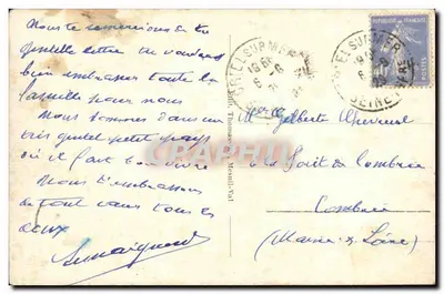 Mesnil-Val - A Praia com Maré Baixa (Le Muron) — editor não identificado, n° 34 — Verso