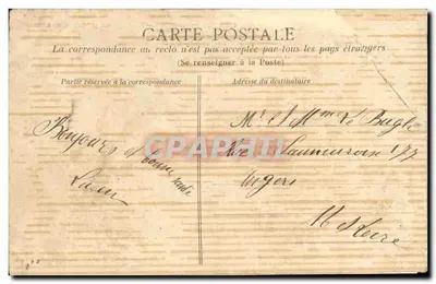 La Baule (Loire-Inf.) — A praia, vista tirada da escada — Héliotypie Dugas et Cie, Nantes — Verso