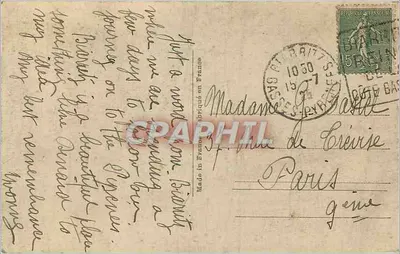 Biarritz - O Casino Municipal — editor A.P. n°8 — Verso