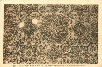 Ruínas romanas de TimgaD — Mosaico da Casa da « Piscina »