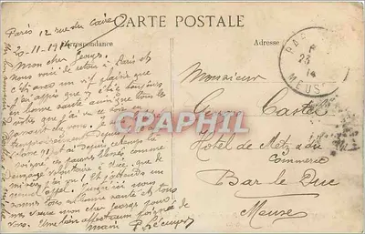 Côte d'Azur - Nice — perspektywa quai du Midi i Ponchettes — wydawca: EID — Rewers