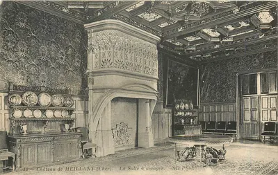 Castelo de MEILLANT (Cher) — A Sala de Jantar — ND Phot.