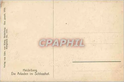 Heidelberg — Arcydy z zamku — Verlag von Edm. von König, Heidelberg, Nr 1117 — Rewers
