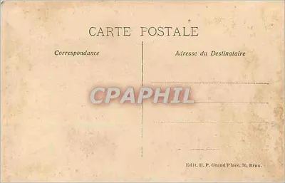 Bruxelas - Casa das Corporações — editor H. P. Grand'Place, 36, Bruxelas — Verso