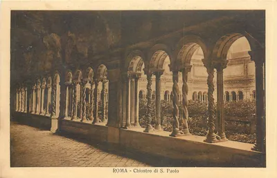 Roma - Chiostro di S. Paolo — editor E.G.D.V.