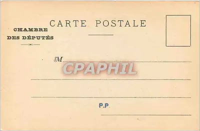 Camera dei Deputati — Fresche di Eugène Delacroix — Biblioteca — A. Pupier, editore, Barcellona n° 13 — Verso