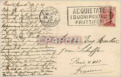 Rzym - Bazylika św. Marii Wielkiej — widok z kolumną Trajana i kościołem — wydawca LUTH-GINZARD — Rewers