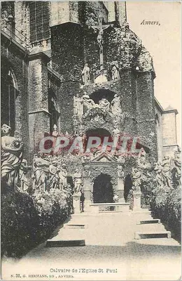Calvaire da Igreja São Paulo — Antuérpia — G. Hermans, Ed. Antuérpia, N. 38