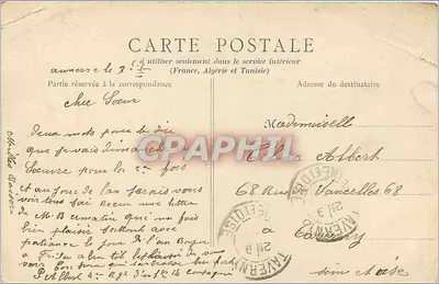 Avallon — Le Parc des Chaumes — B. F., PARIS — Verso