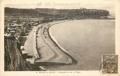 MERS-les-BAINS — Perspectiva da Praia — Edição Bazar de Mers-les-Bains
